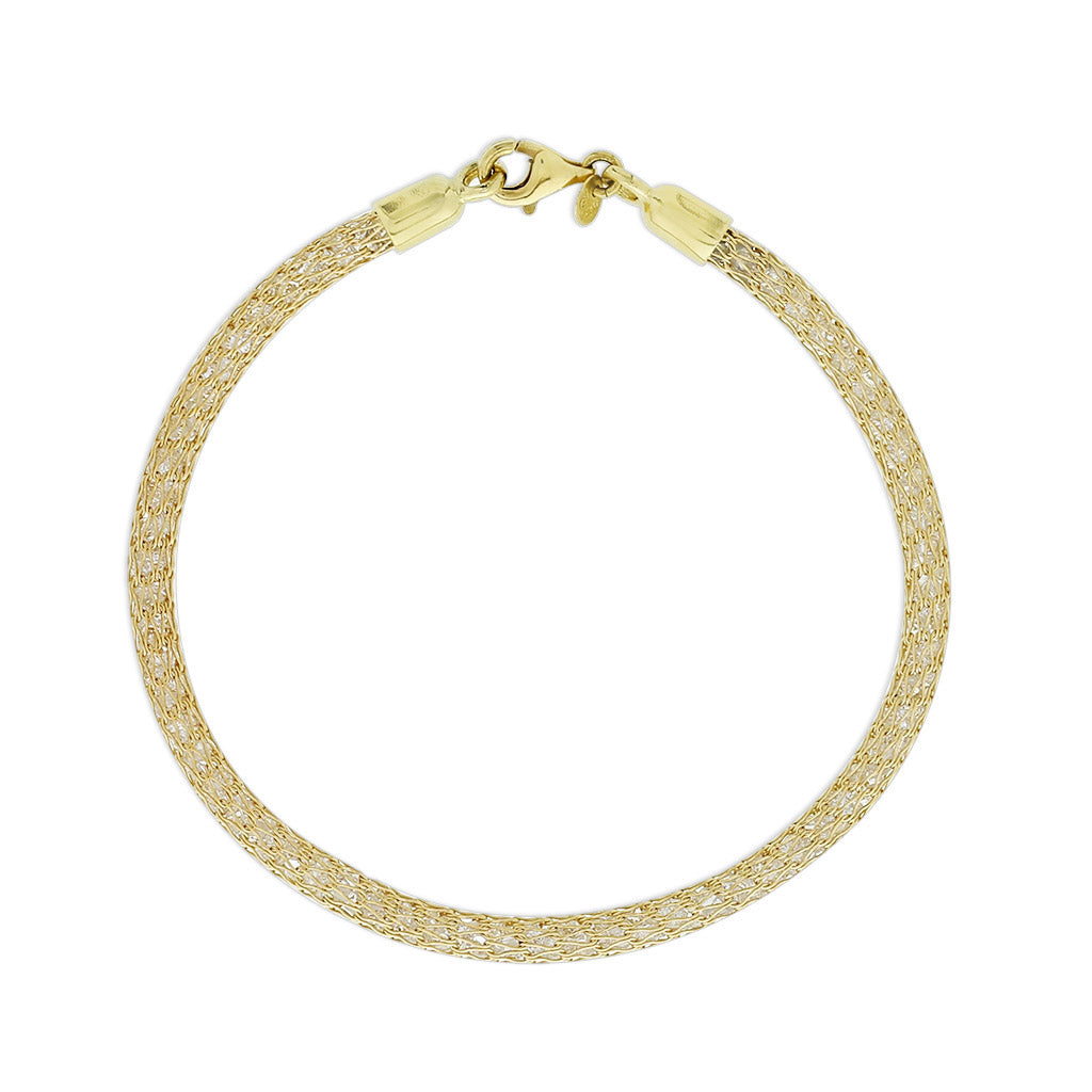 Mesh Necklace - 14K Yellow Gold