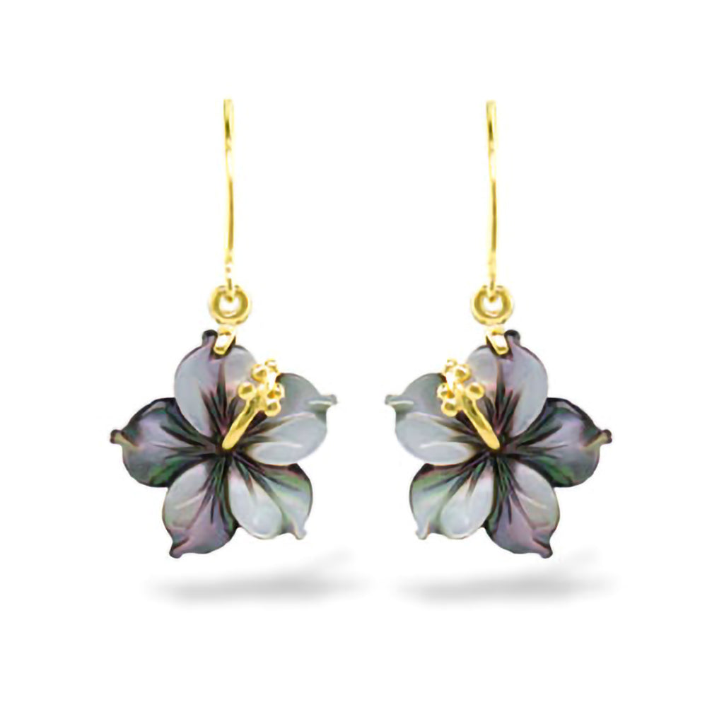 Hibiscus Earrings Hypoallergenic Earring Hooks Hibiscus Dangle Earrings  Tropical Earrings Flower Earrings Hibiscus Gifts 