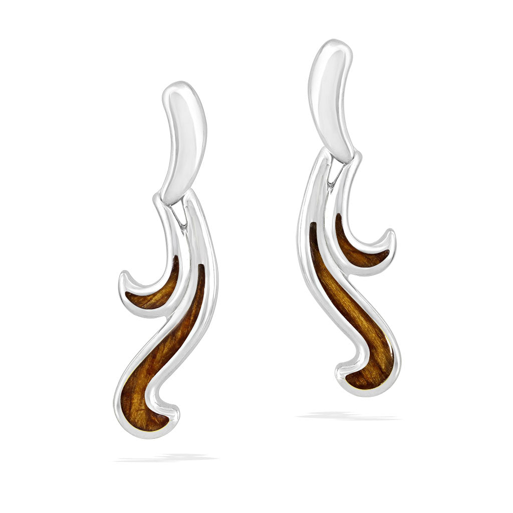 Na Hoku 14k Rose Gold and Sterling Silver on sale Nalani Infinity Earrings selling until