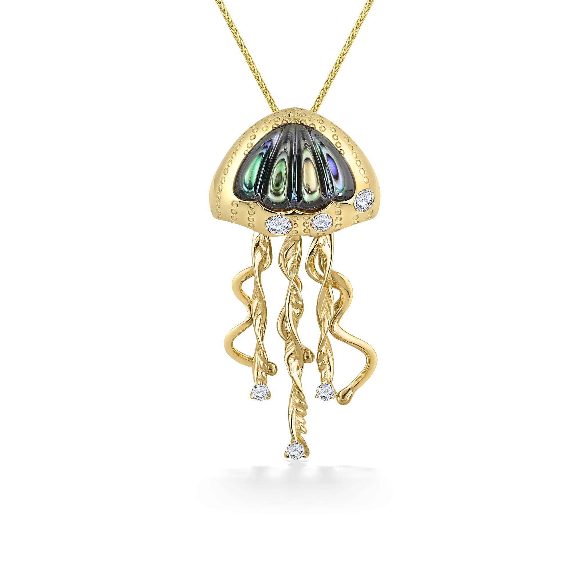 Beaded Jellyfish Necklace Pendant