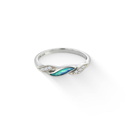 768672 - 14K White Gold - Kabana Opal Ring