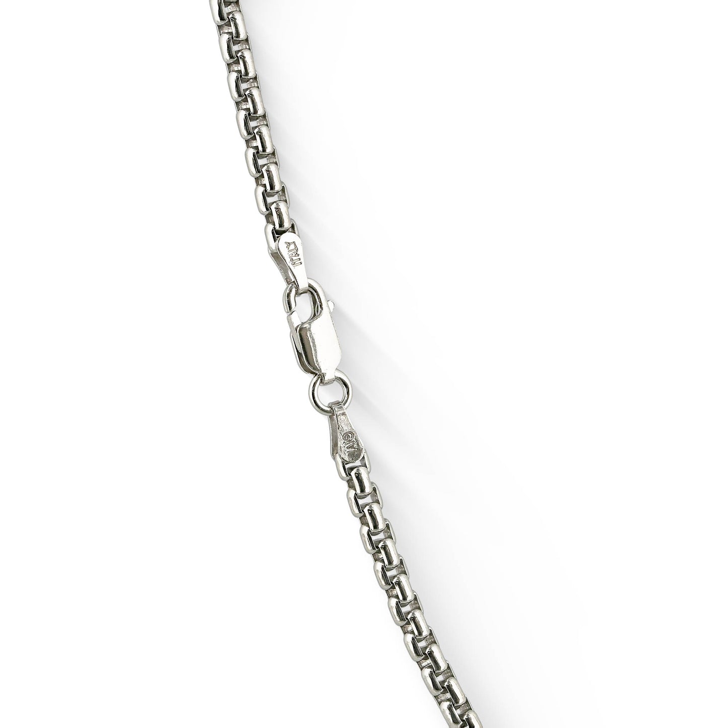 700324 - Sterling Silver - 22" Round Box Chain, 3.0mm