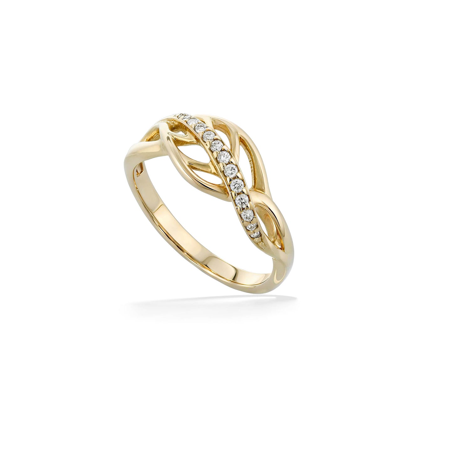 10791 - 14K Yellow Gold - Maile Leaf Ring