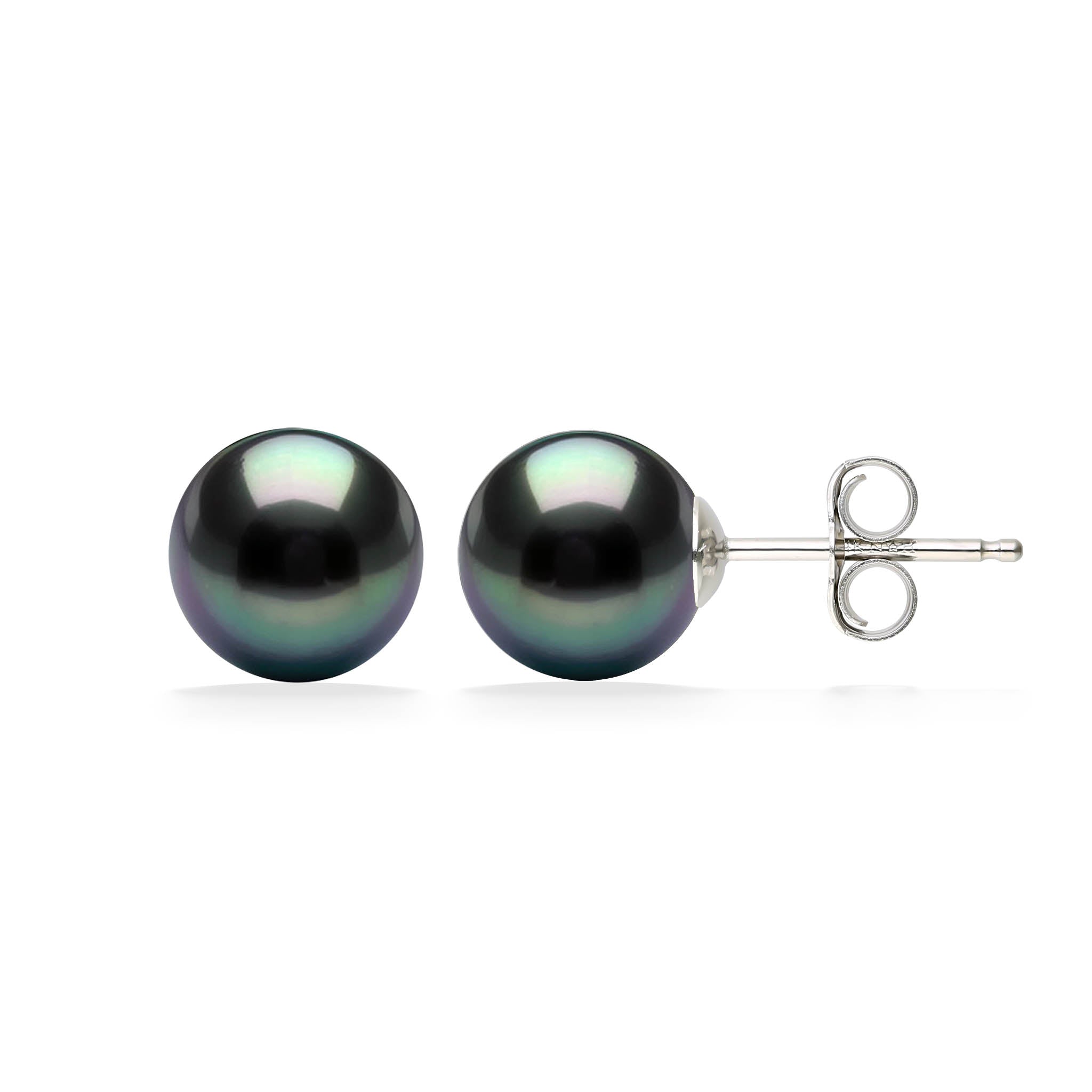 Tahitian black shop pearl earrings