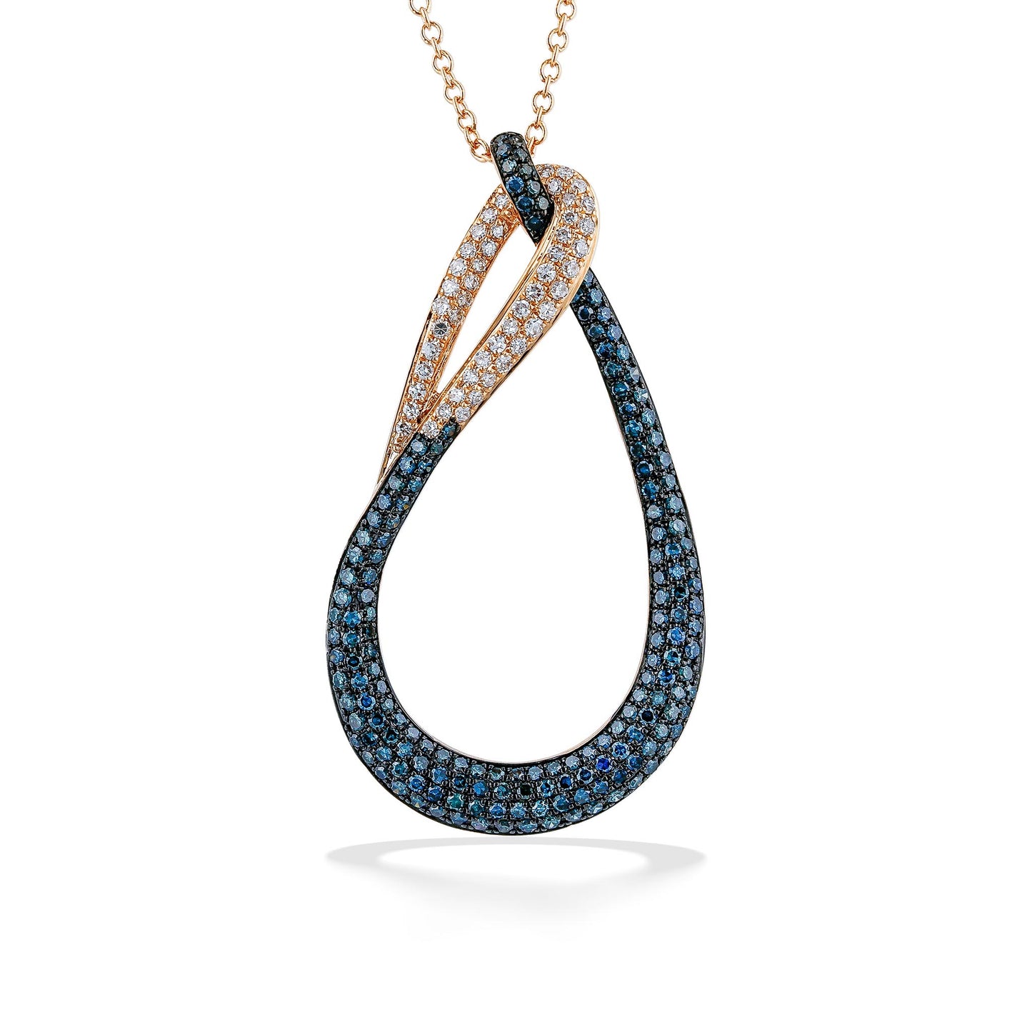 770202 - 14K Rose Gold - Effy Bella Bleu Pendant