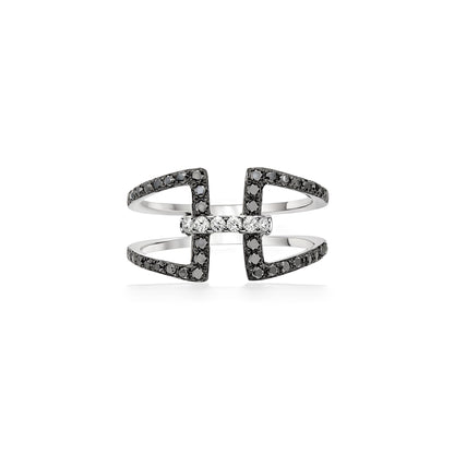 769718 - 14K White Gold - Effy Caviar Ring