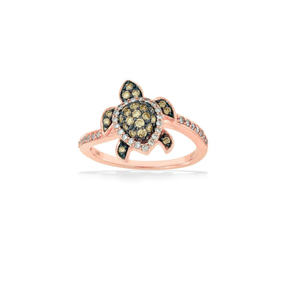 769702 - 14K Rose Gold - Le Vian Aloha Collection Sea Turtle Ring