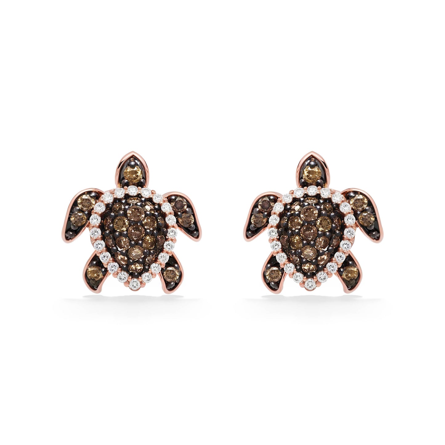 769230 - 14K Rose Gold - Le Vian Aloha Collection Sea Turtle Stud Earrings