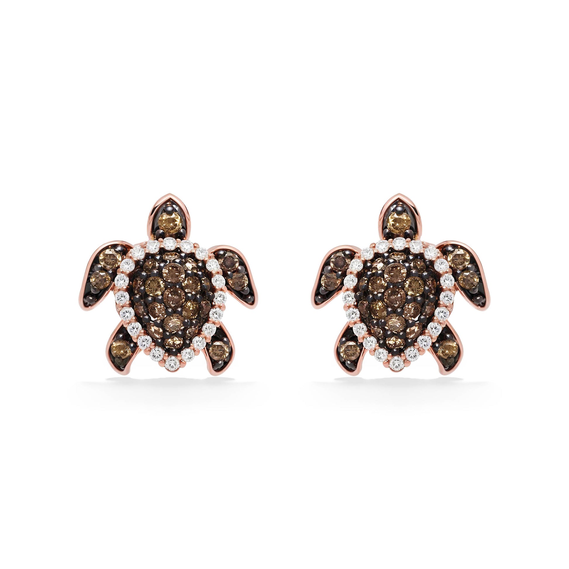 769230 - 14K Rose Gold - Le Vian Aloha Collection Sea Turtle Stud Earrings