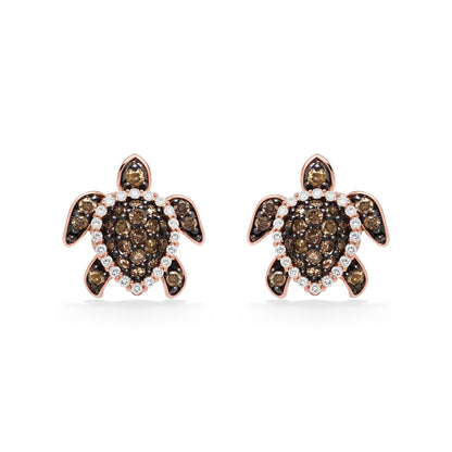 769230 - 14K Rose Gold - Le Vian Aloha Collection Sea Turtle Stud Earrings