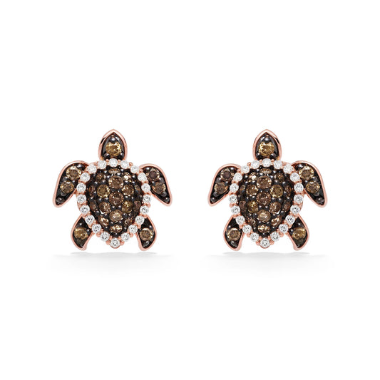 769230 - 14K Rose Gold - Le Vian Aloha Collection Sea Turtle Stud Earrings