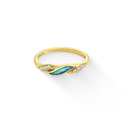 759283 - 14K Yellow Gold - Kabana Opal Ring