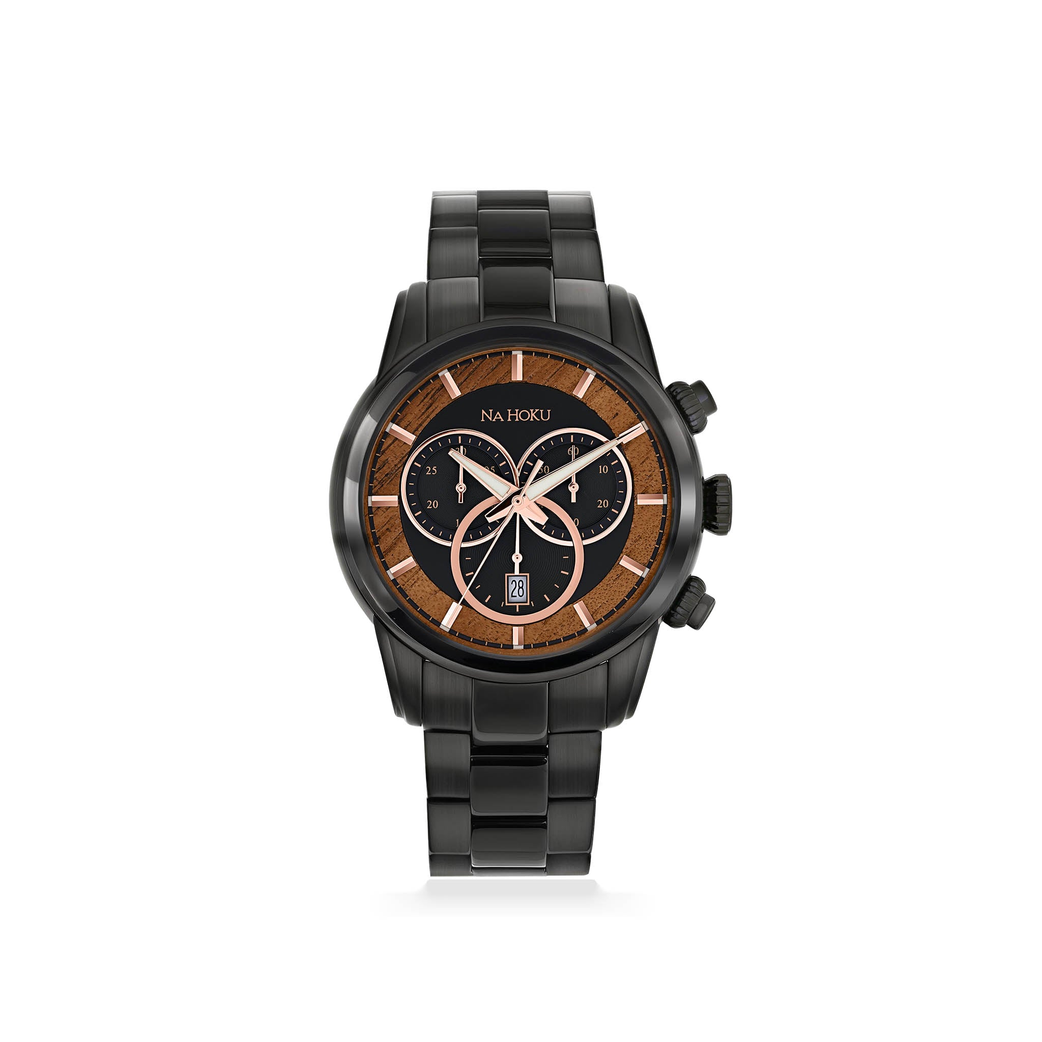 Black Na Hoku Chronograph Watch