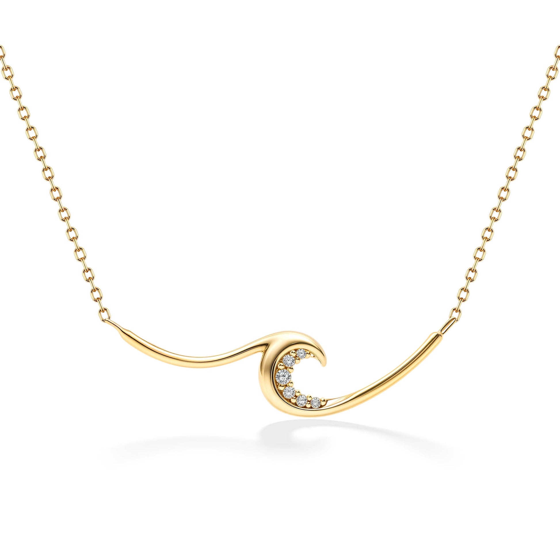 44231 - 14K Yellow Gold - Ocean Swell Necklace