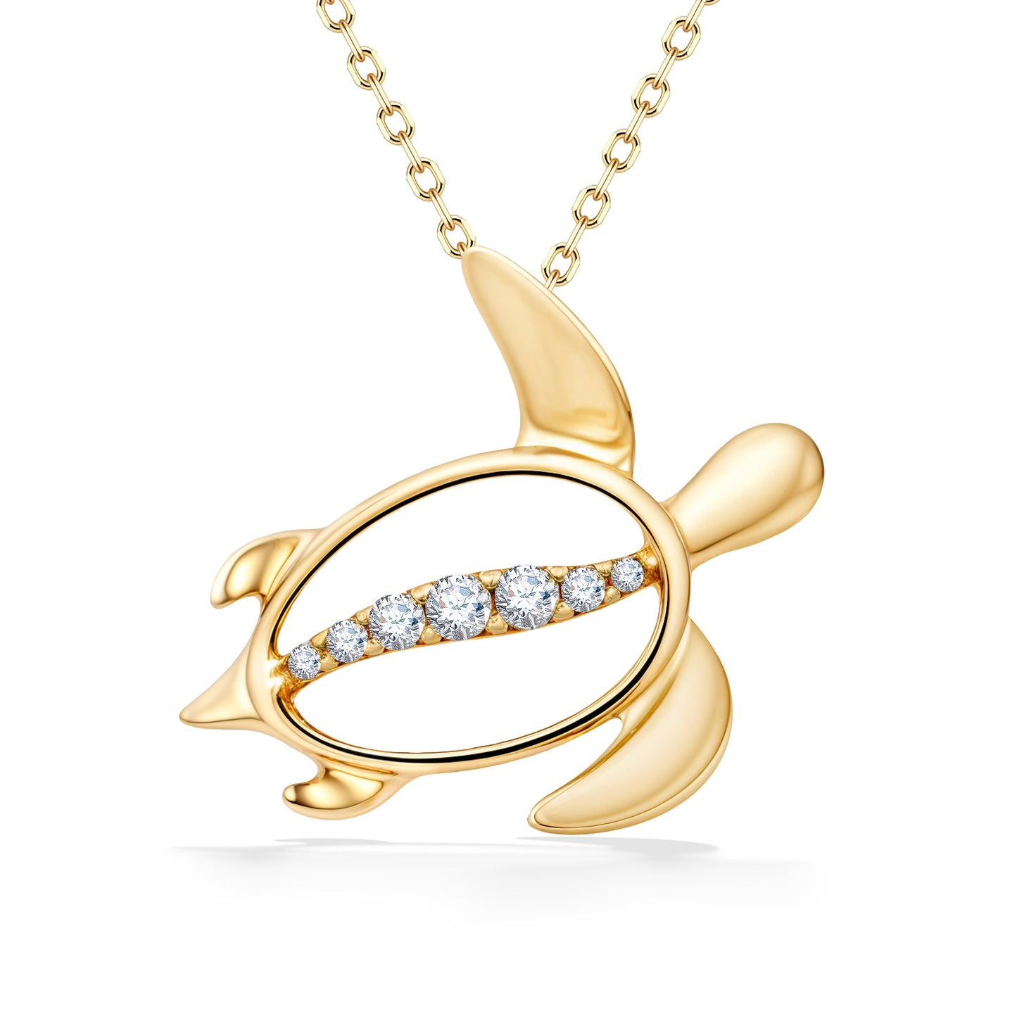 44430 - 14K Yellow Gold - Honu Pendant 