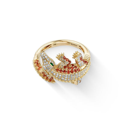 890964 - 14K Yellow Gold - Effy Crocodile Ring