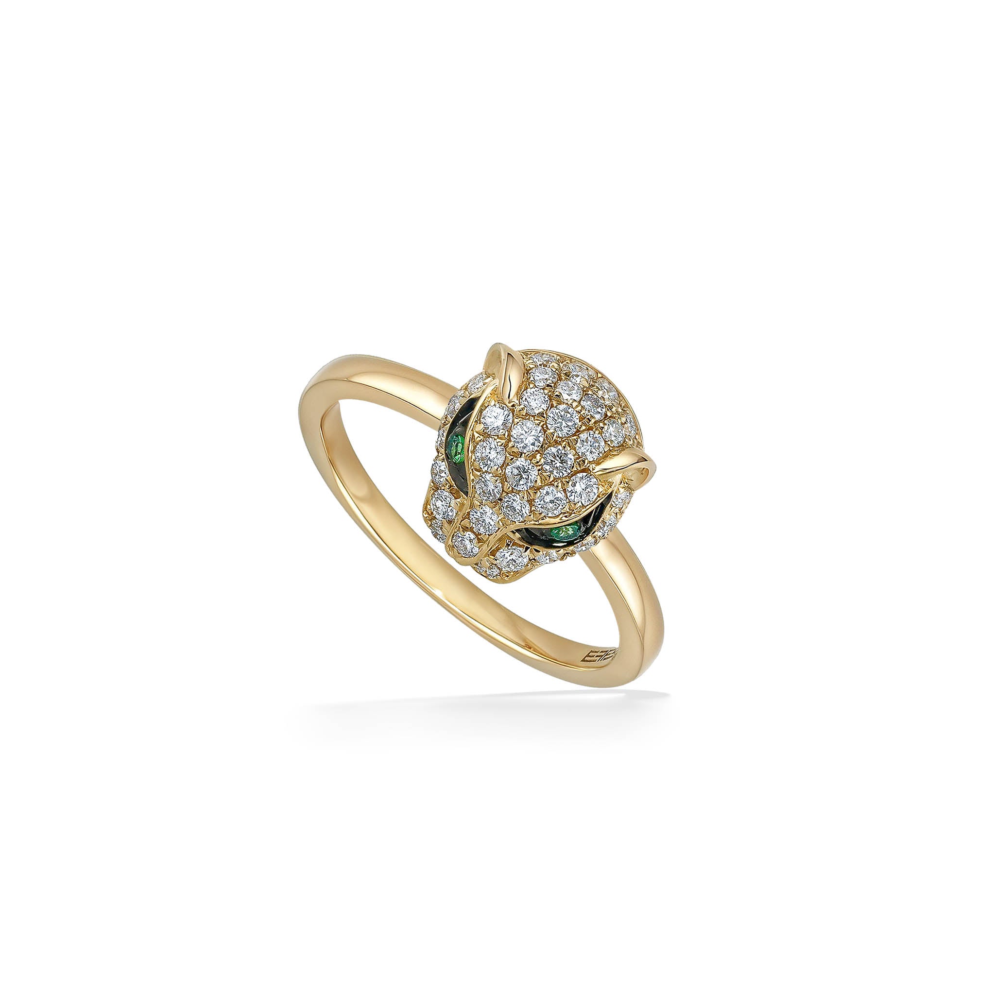 Effy Panther Ring 14K Yellow Gold