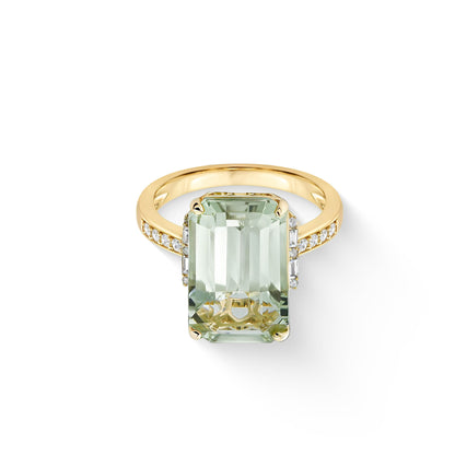 890995 - 14K Yellow Gold - Effy Prasiolite Ring