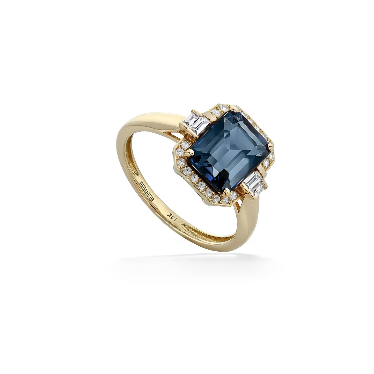 891007 - 14K Yellow Gold - Effy Blue Topaz Ring