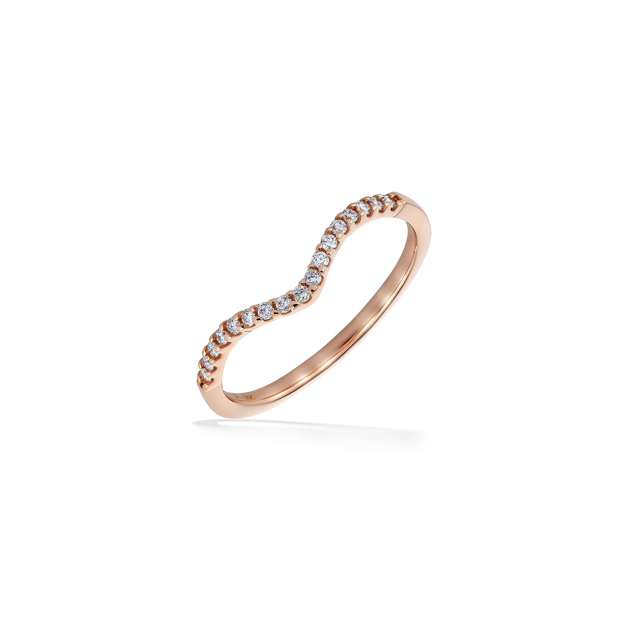 Rose gold chevron good ring