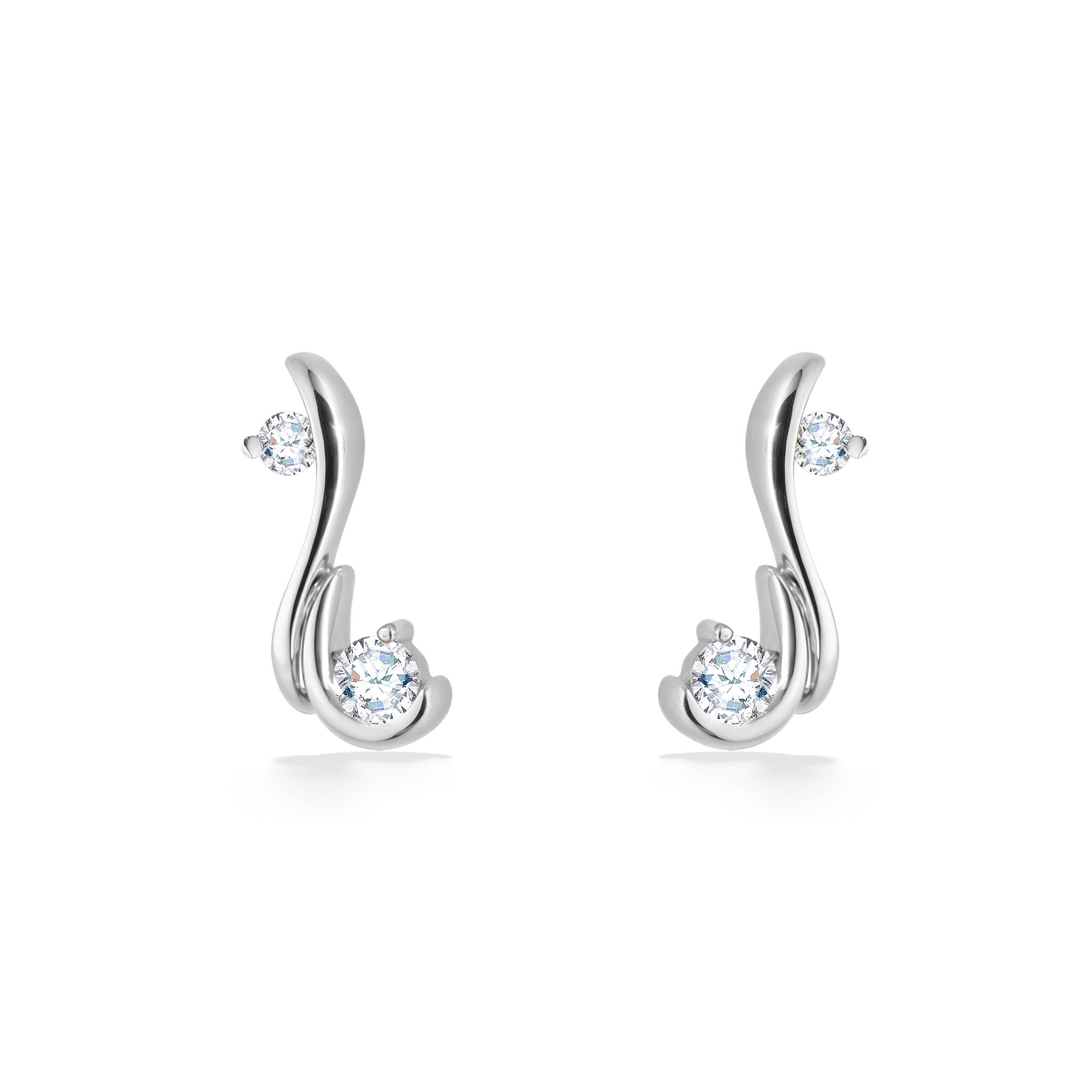 14k white online gold earrings price