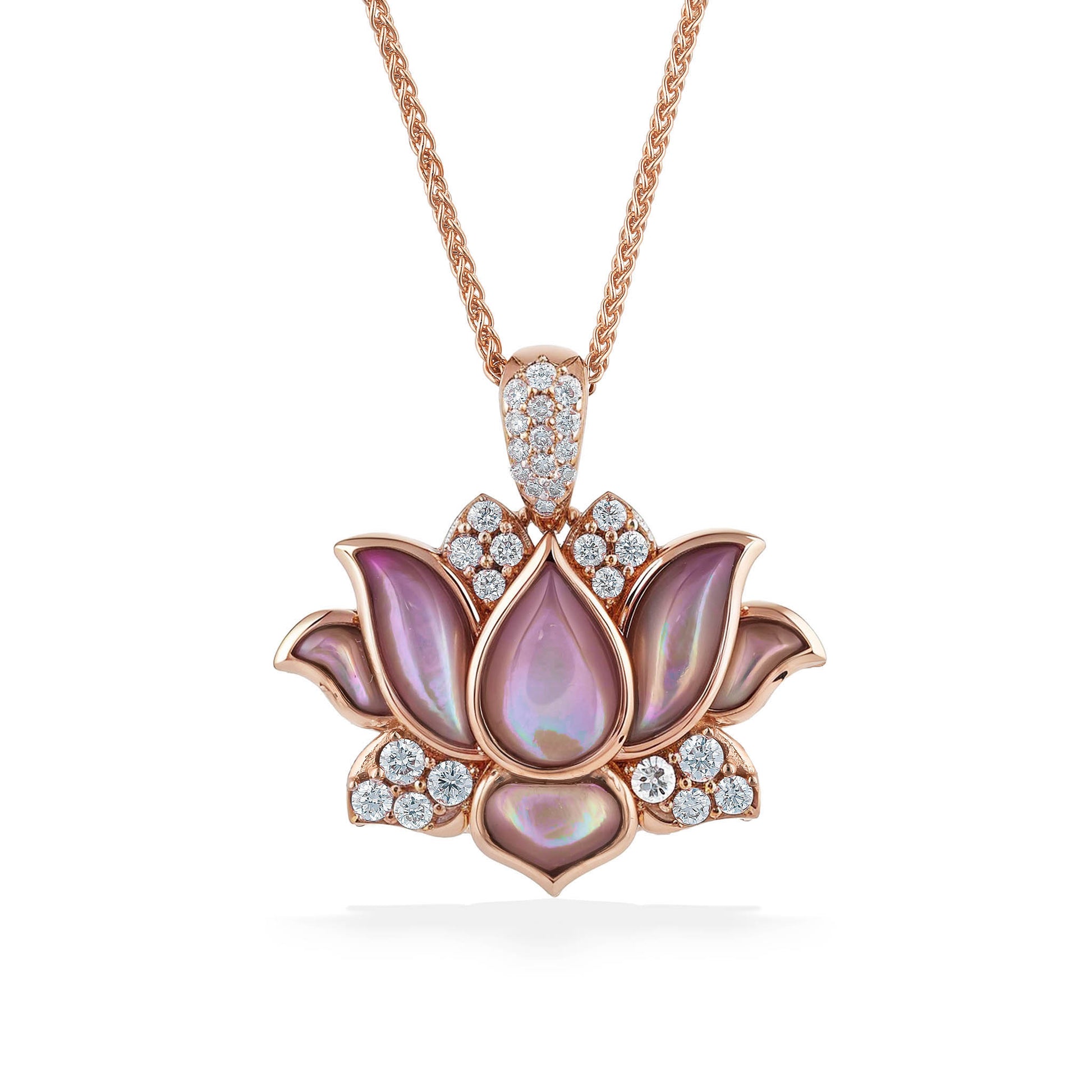 773249 - 14K Rose Gold - Kabana Lotus Pendant