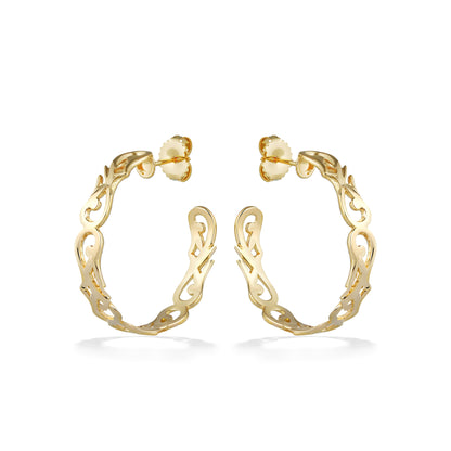 44715 - 14K Yellow Gold - Nalani Hoop Earrings