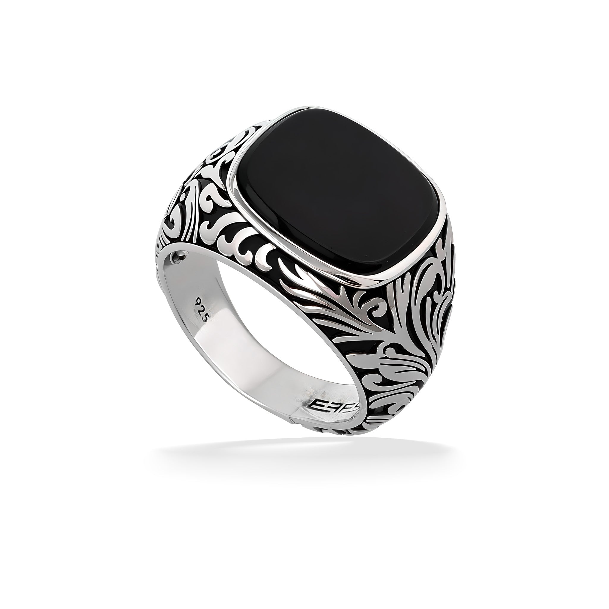 Effy Onyx Signet Scroll Ring – Na Hoku