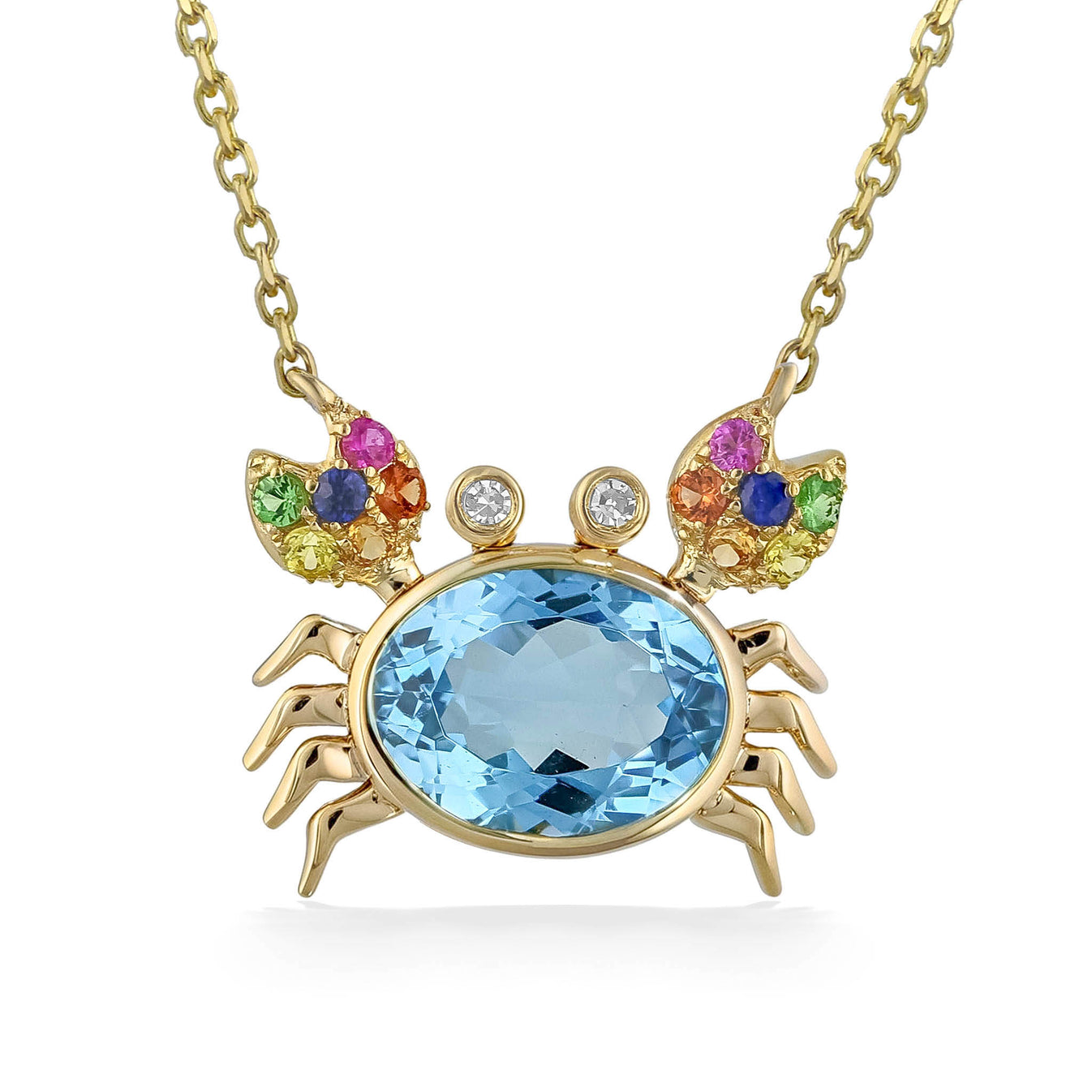 Effy Multi-Gemstone Crab Necklace – Na Hoku