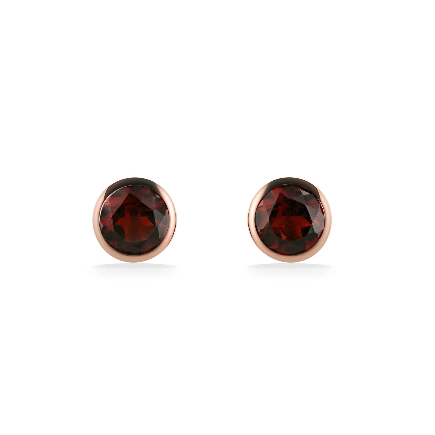 773302 - 14K Yellow Gold - Effy Garnet Bezel Stud Earrings