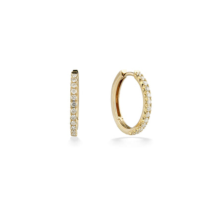 773323 - 14K Yellow Gold - Effy Diamond Endless Hoop Earrings