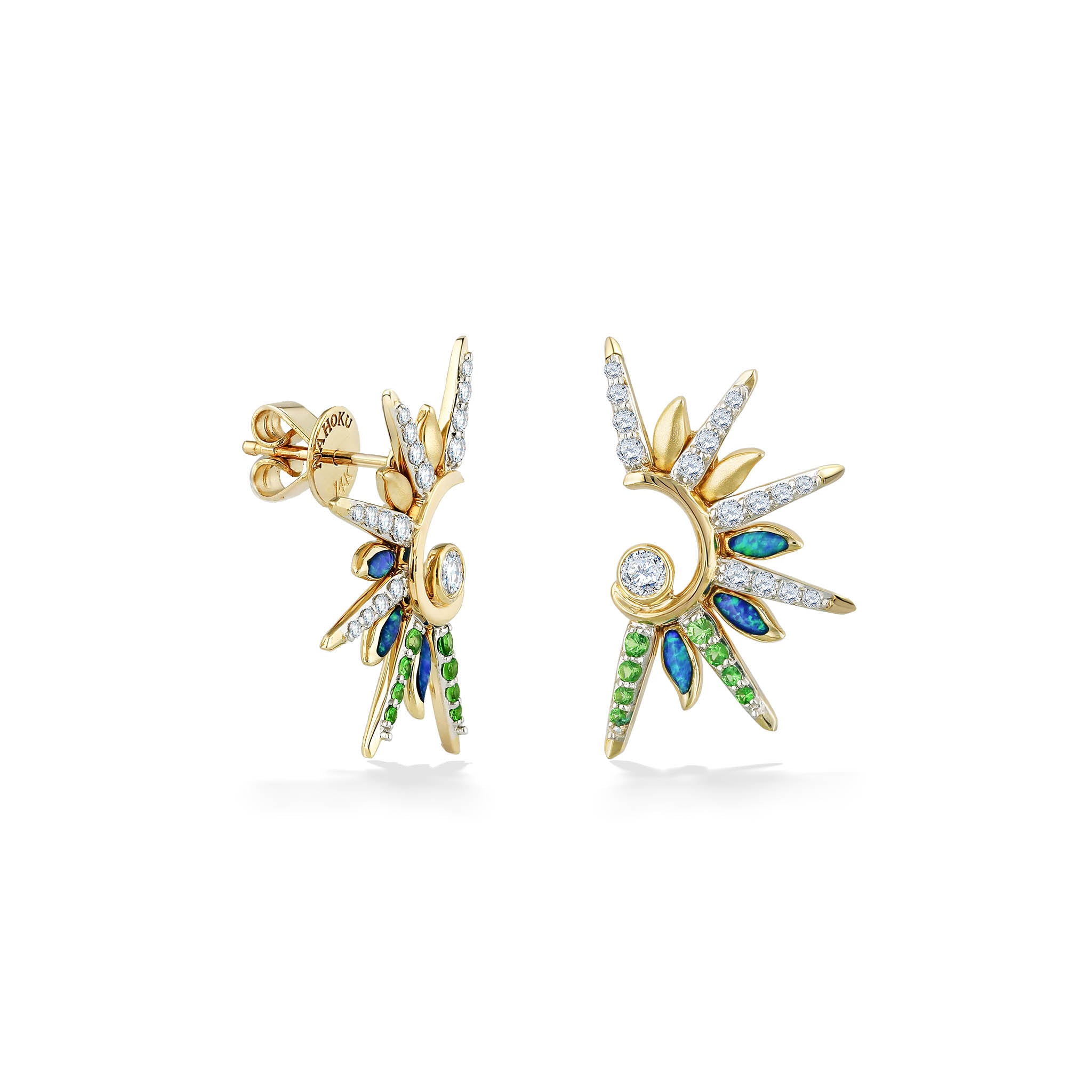 Green Flash Sunset Stud Earrings