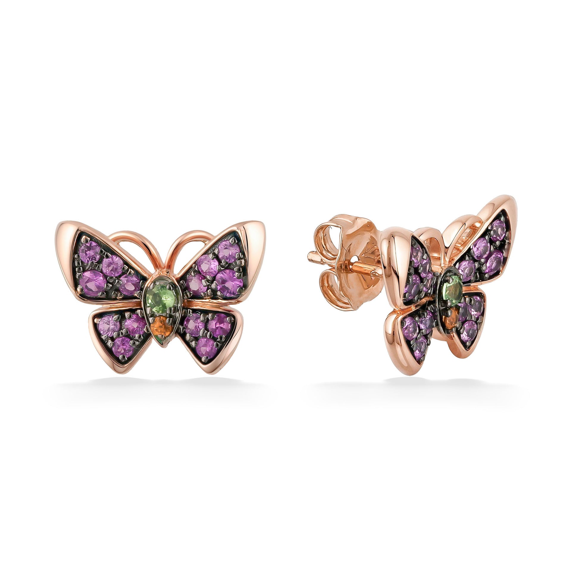 773504 - 14K Rose Gold - Le Vian Aloha Collection  Butterfly Stud Earrings