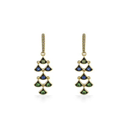 773515 - 14K Yellow Gold - Le Vian Aloha Collection Mermaid Scales Chandelier Earrings