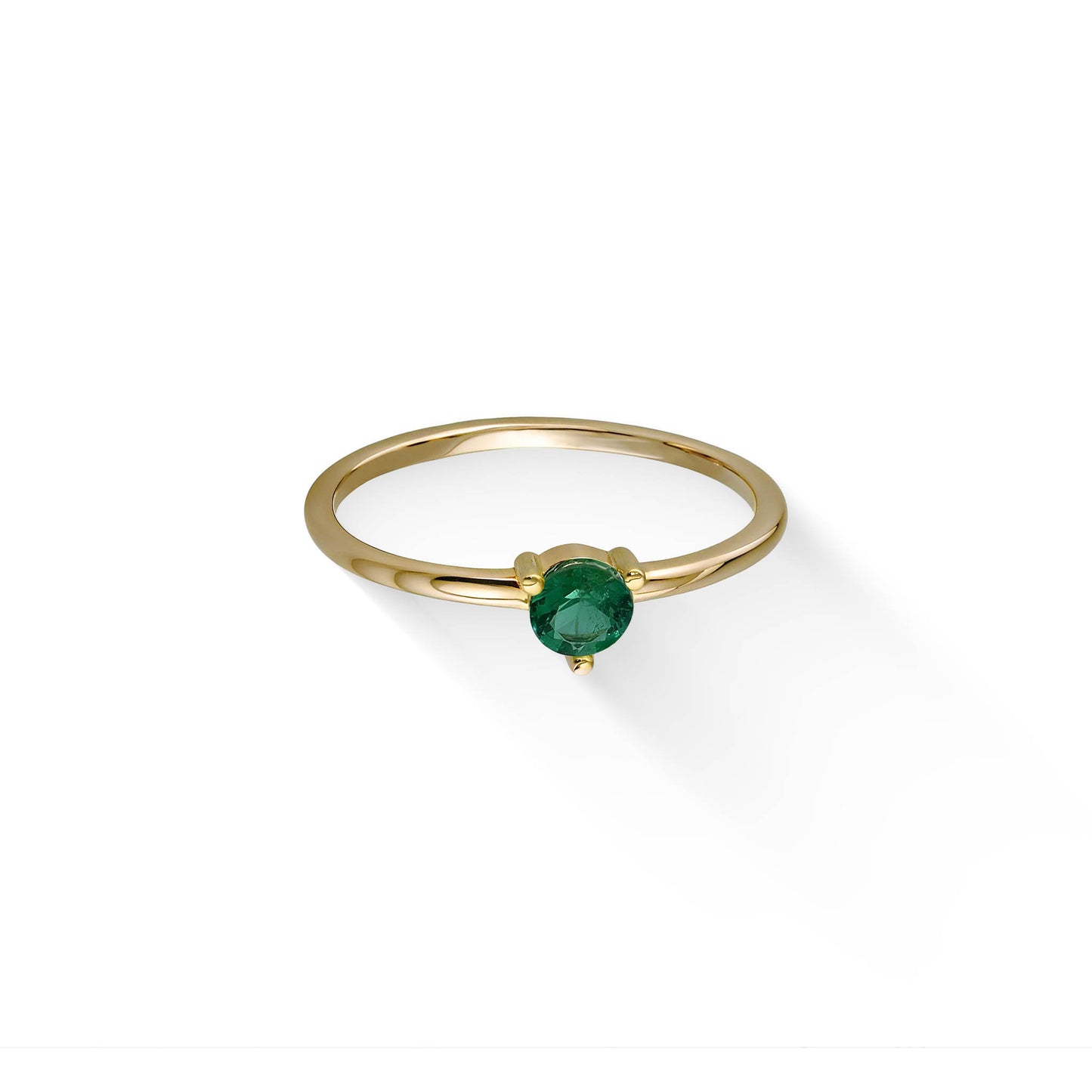 44790 - 14K Yellow Gold - Celestial Emerald Ring