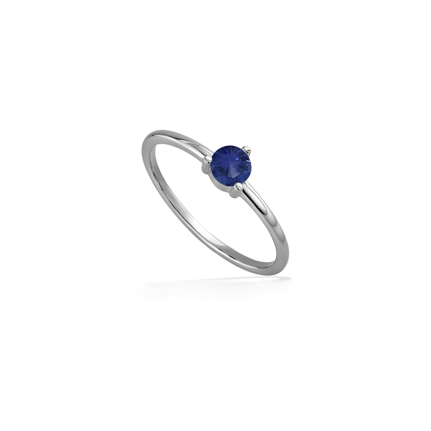 44792 - 14K White Gold - Celestial Blue Sapphire Ring