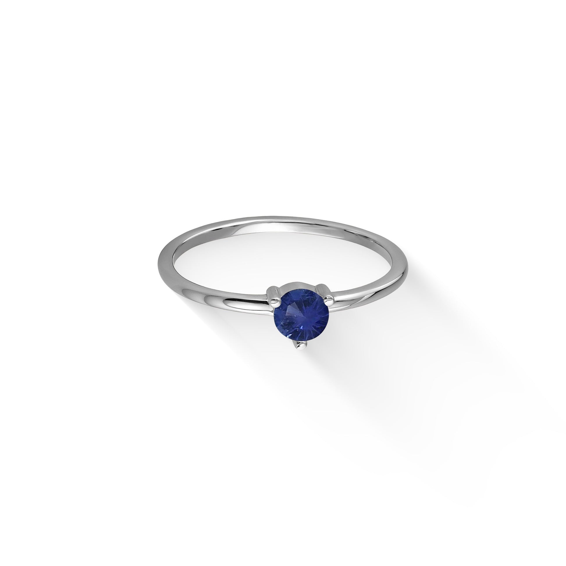 44792 - 14K White Gold - Celestial Blue Sapphire Ring