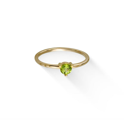 44793 - 14K Yellow Gold - Celestial Peridot Ring