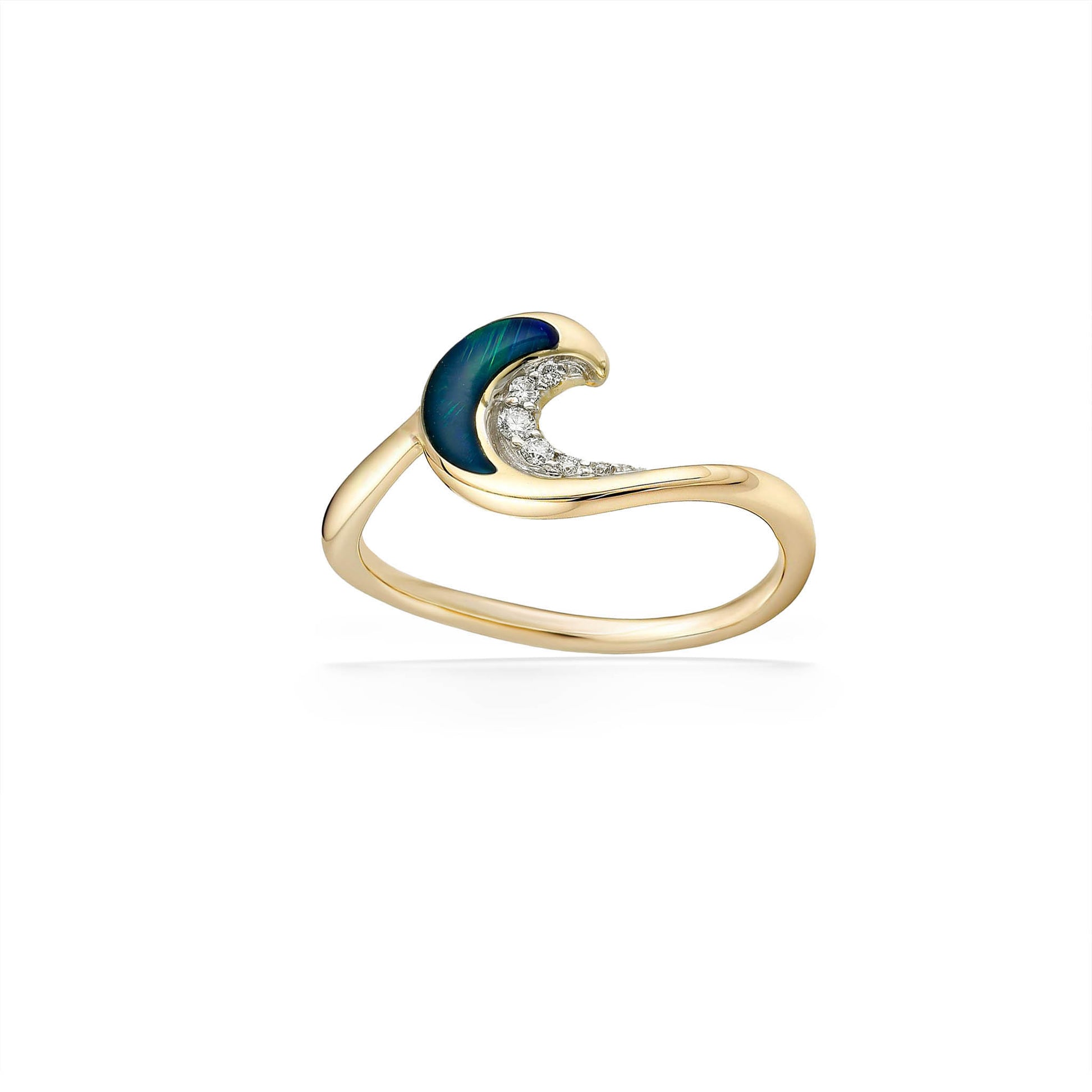 44799 - 14K Yellow Gold - Ocean Swell Opal Ring