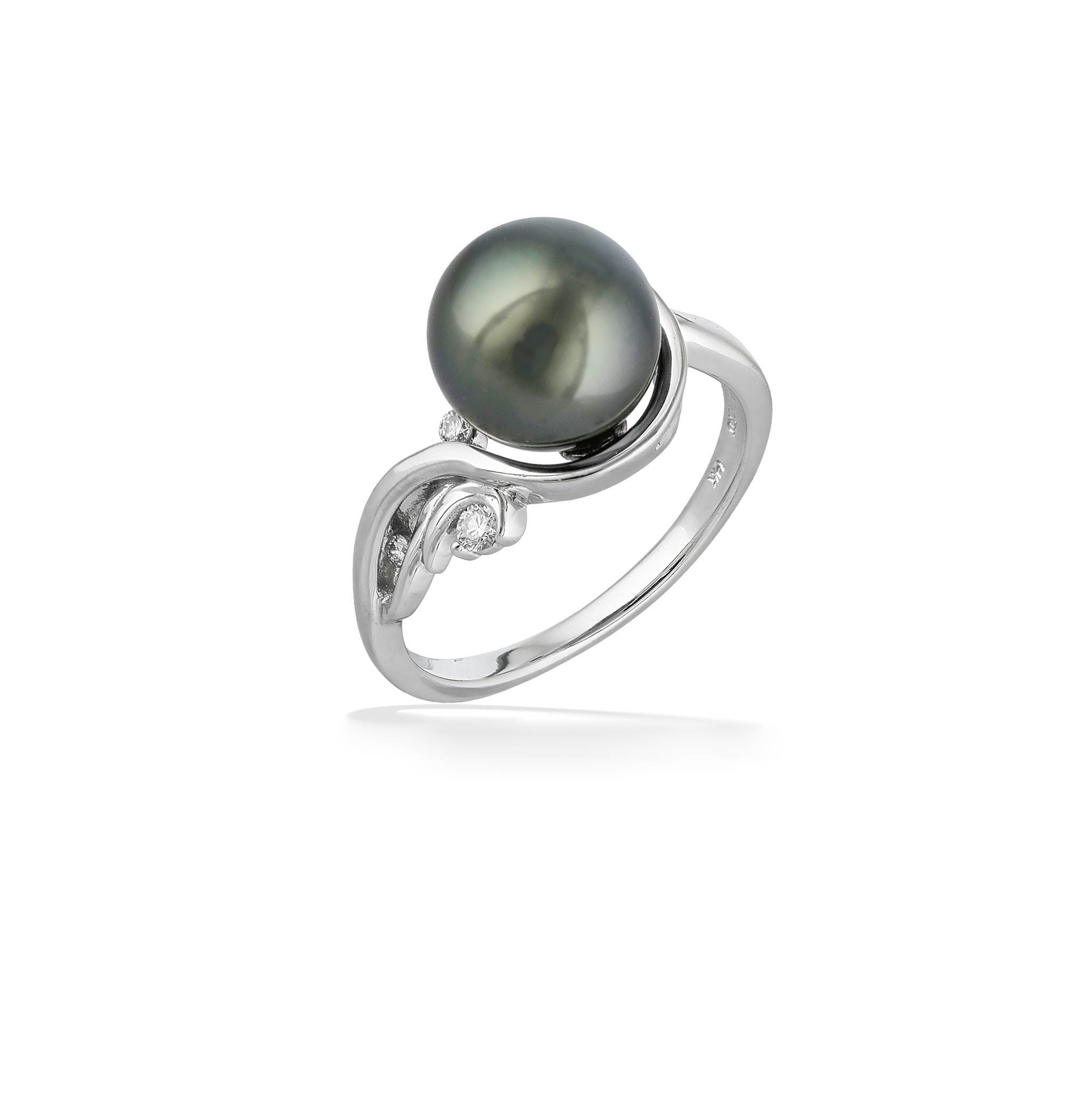 Tahitian Pearl Waterfall Ring – Na Hoku