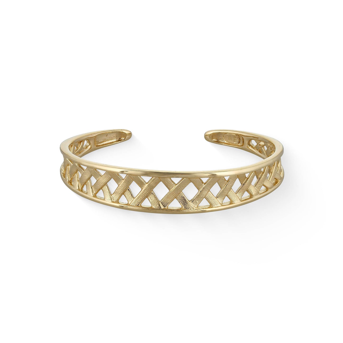 44665 - 14K Yellow Gold - Lauhala Cuff Bracelet