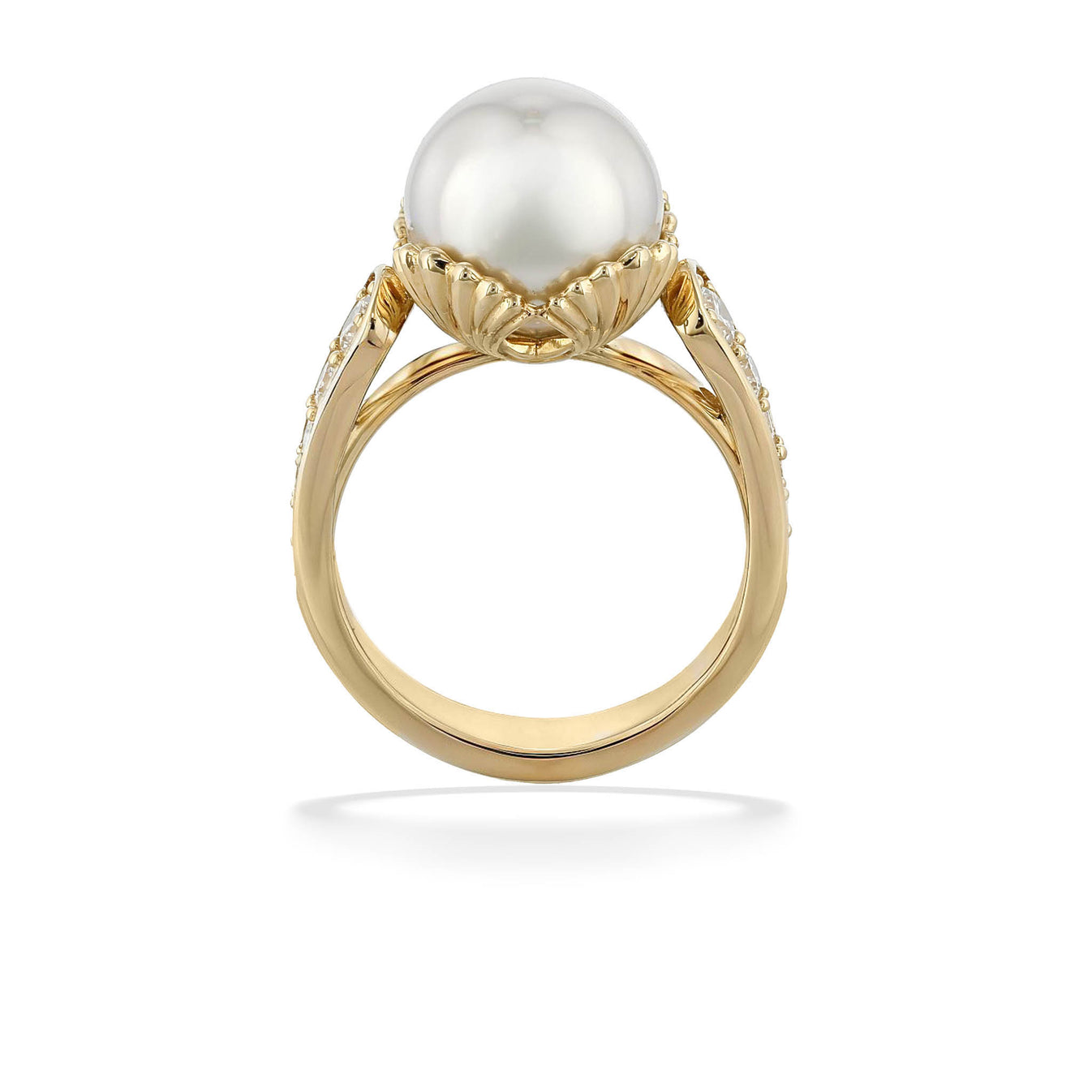 White South Sea Pearl Shell Ring – Na Hoku