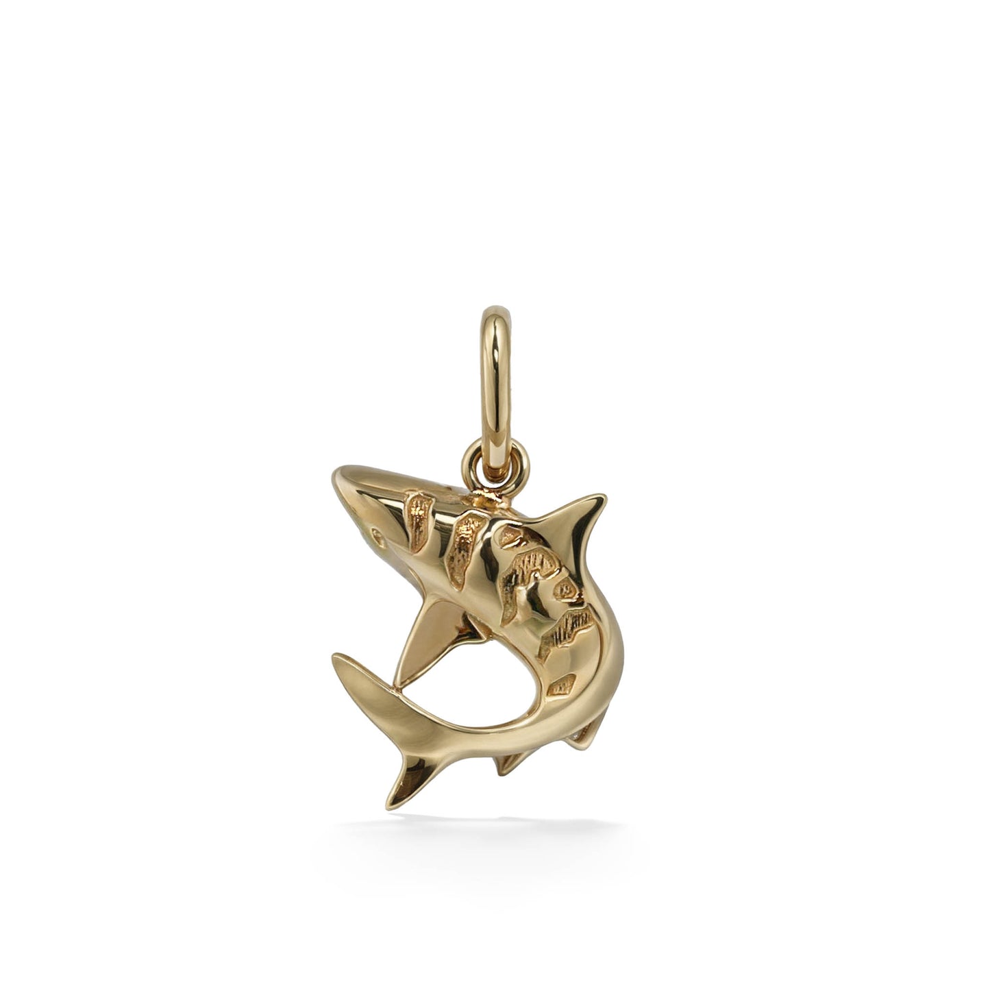 45090 - 14K Yellow Gold - Tiger Shark Charm