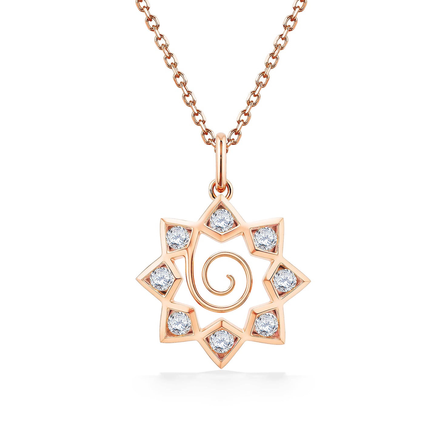 45133 - 14K Rose Gold - Hokunani Diamond Pendant