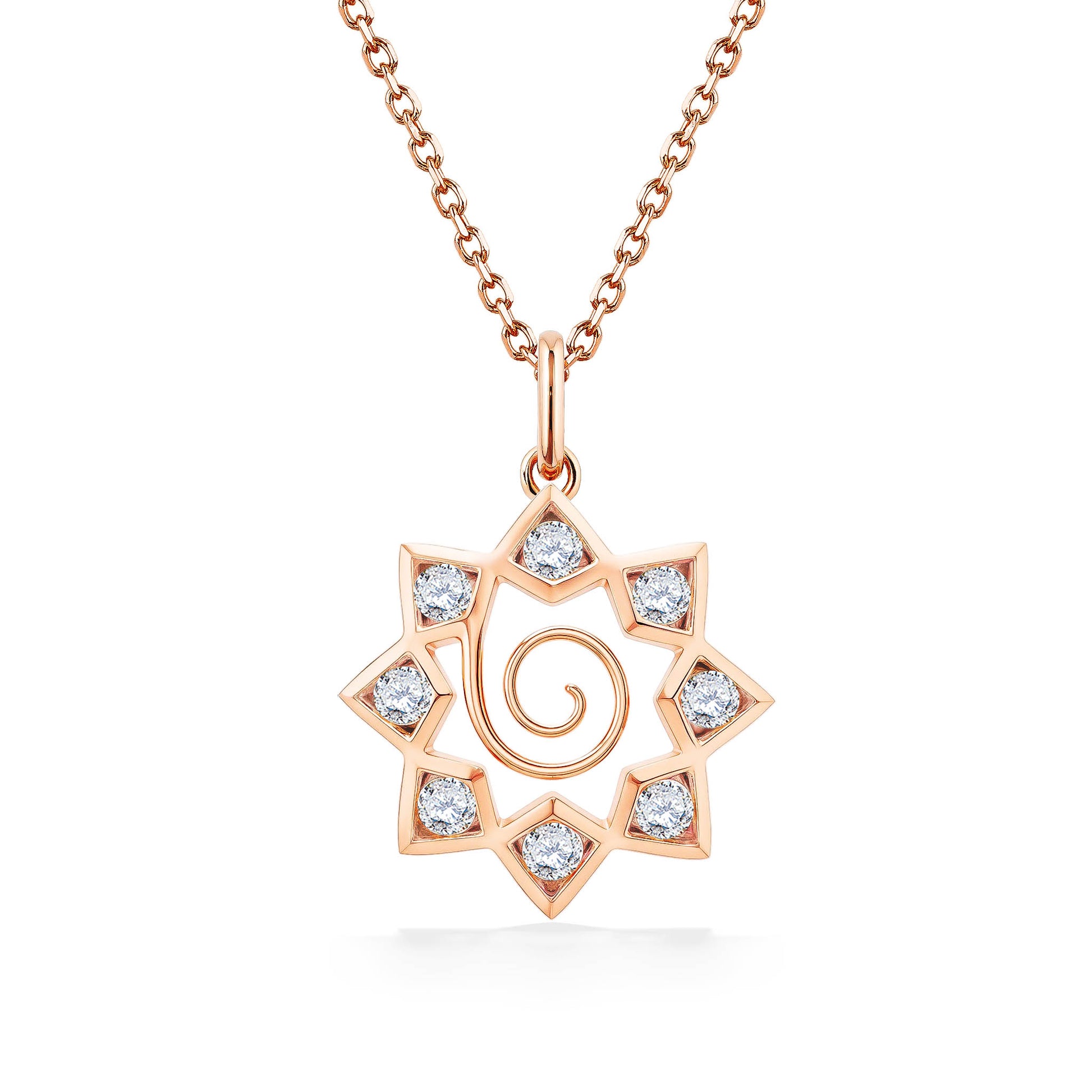 45133 - 14K Rose Gold - Hokunani Diamond Pendant