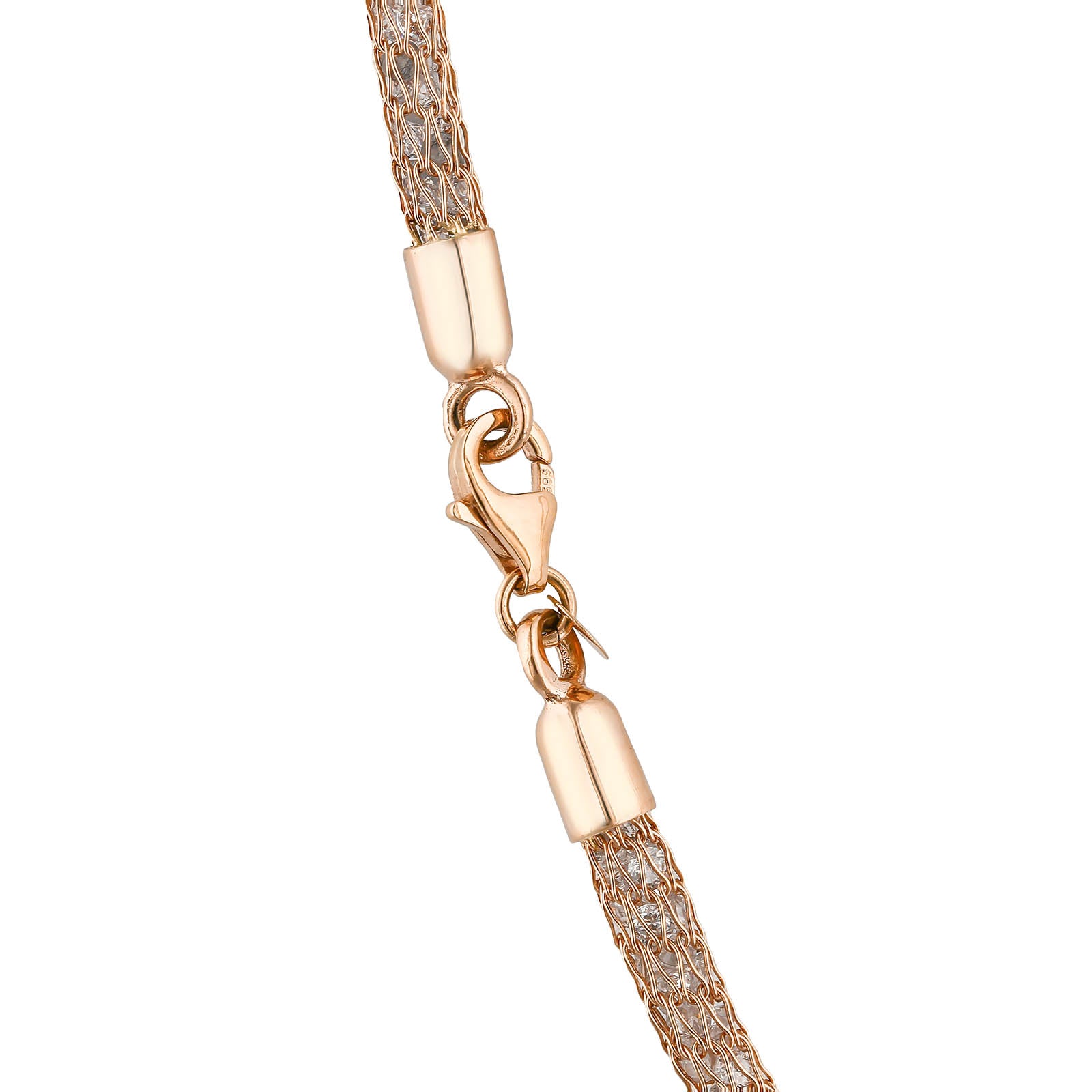 Luxurious Mesh Chain Choker Necklace Sett in 92.5 Pure Silver | Delicate  Silk-like Feel |