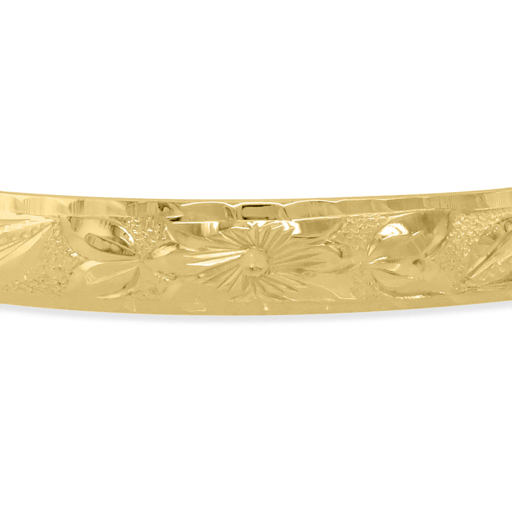 Beautiful 14K gold hawaiian bangle bracelet hawaiian jewelry – Makani Hawaii
