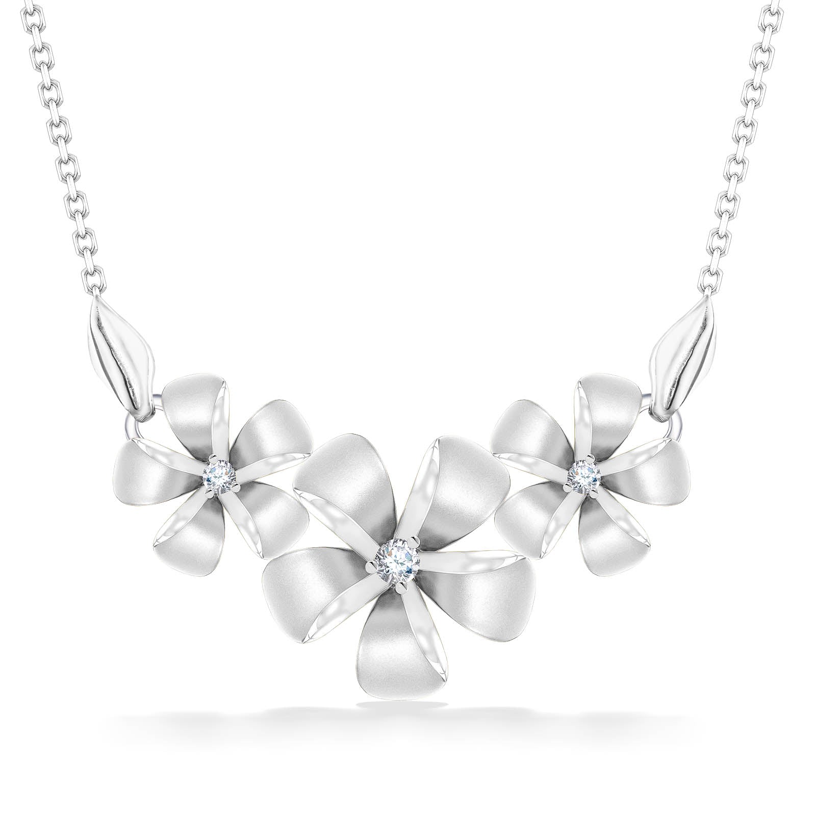 Large Plumeria Necklace – Louisa B Designs