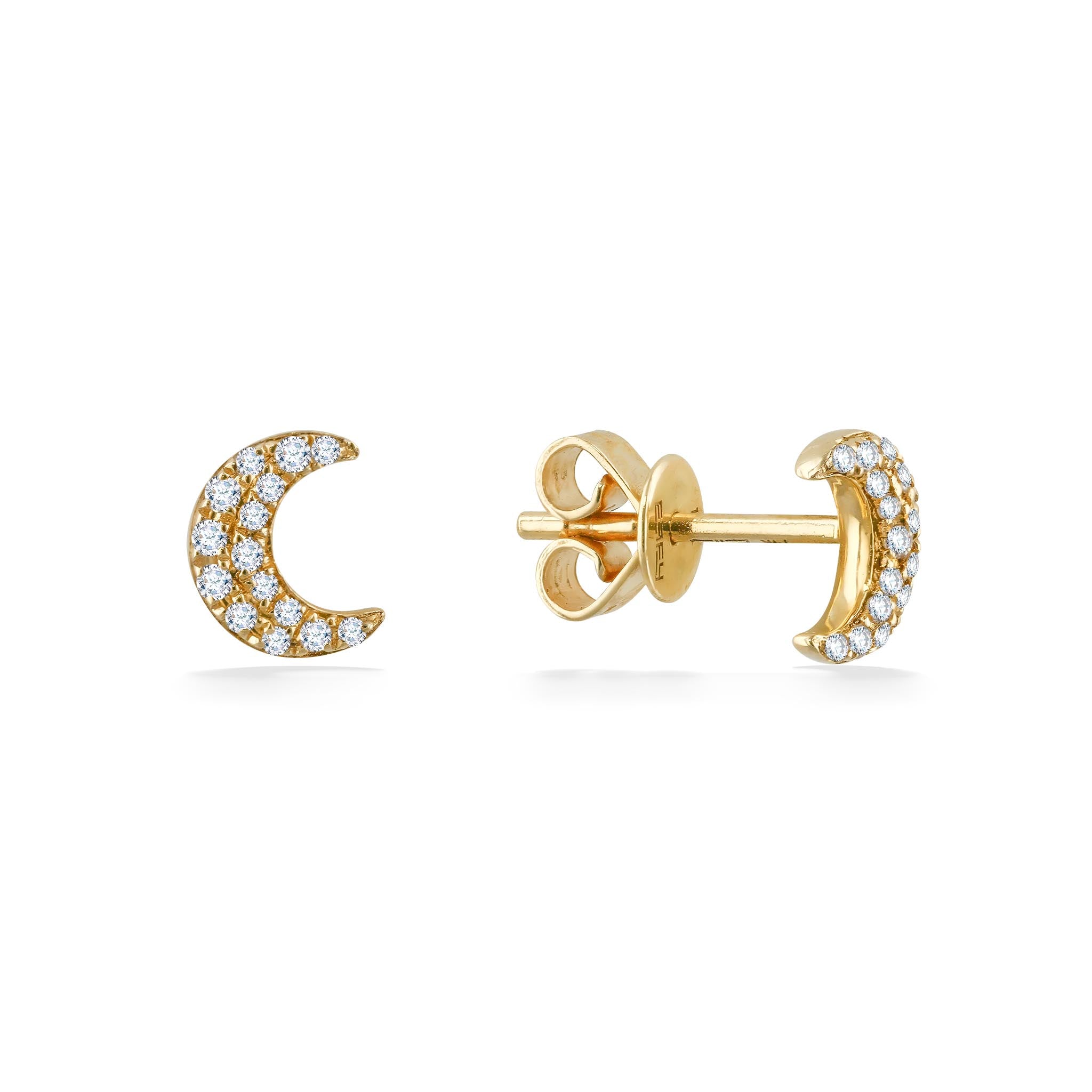 Effy Moon Stud Earrings – Na Hoku