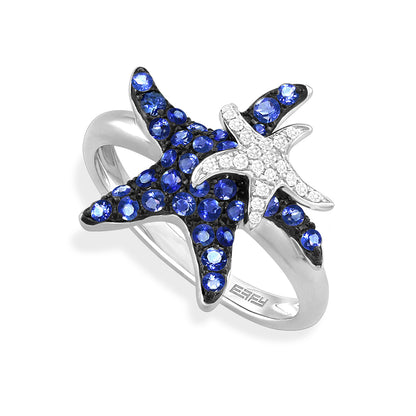 769574 - 14K White Gold - Effy Starfish Ring